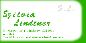 szilvia lindtner business card